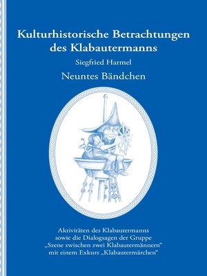 cover image of Kulturhistorische Betrachtungen des Klabautermanns--Neuntes Bändchen